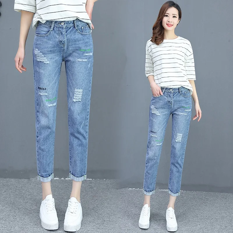 Повседневные тонкие джинсы женские 2025: модные рваные брюки-дудочки с высокой талией, укороченные (7/8), из хлопка, для осени и весны
Повседневные тонкие джинсы женские 2025: модные рваные брюки-дудочки с высокой талией, укороченные (7/8), из хлопка, для осени и весны
