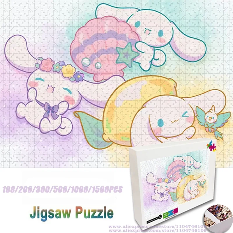 Sanrio Cinnamoroll Puzzle Cartoon Character Puzzle Jigsaw Cartoon Anime 108/200/300/500/1000/1500Pcs Intelligence Jigsaw
Sanrio Cinnamoroll Puzzle Cartoon Character Puzzle Jigsaw Cartoon Anime 108/200/300/500/1000/1500Pcs Intelligence Jigsaw
