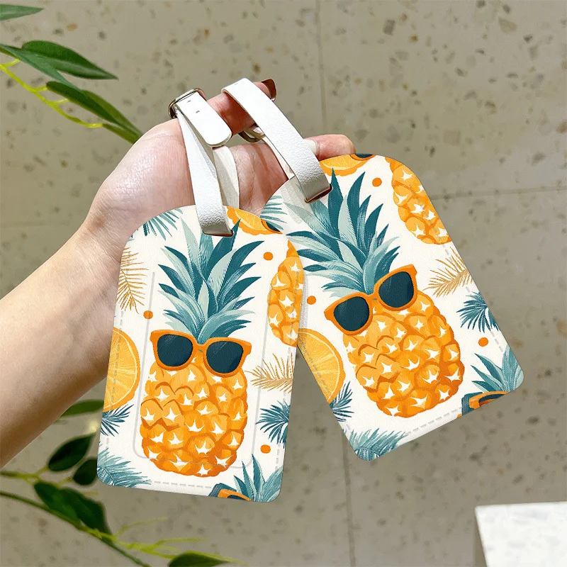 Cool Pineapple Pattern Luggage Tag with Hanging Rope Very Suitable for Travel Bags Backpacks Suitcases And Identity Documents
Cool Pineapple Pattern Luggage Tag with Hanging Rope Very Suitable for Travel Bags Backpacks Suitcases And Identity Documents