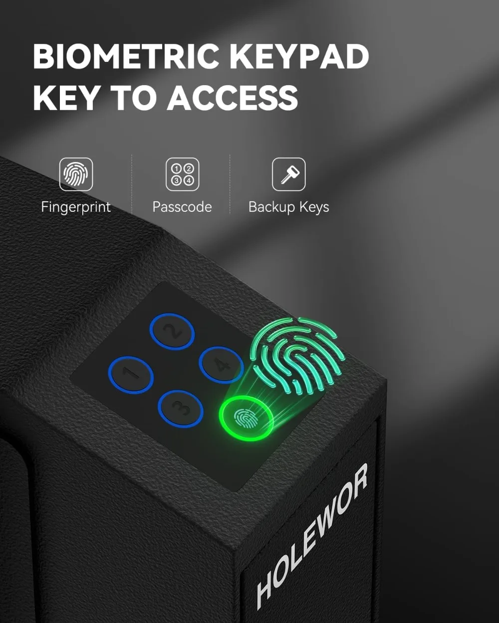 Biometric Gun Safe Quick Access Fingerprint Lock Box for Pistol Bedside Nightstand Mount
Biometric Gun Safe Quick Access Fingerprint Lock Box for Pistol Bedside Nightstand Mount