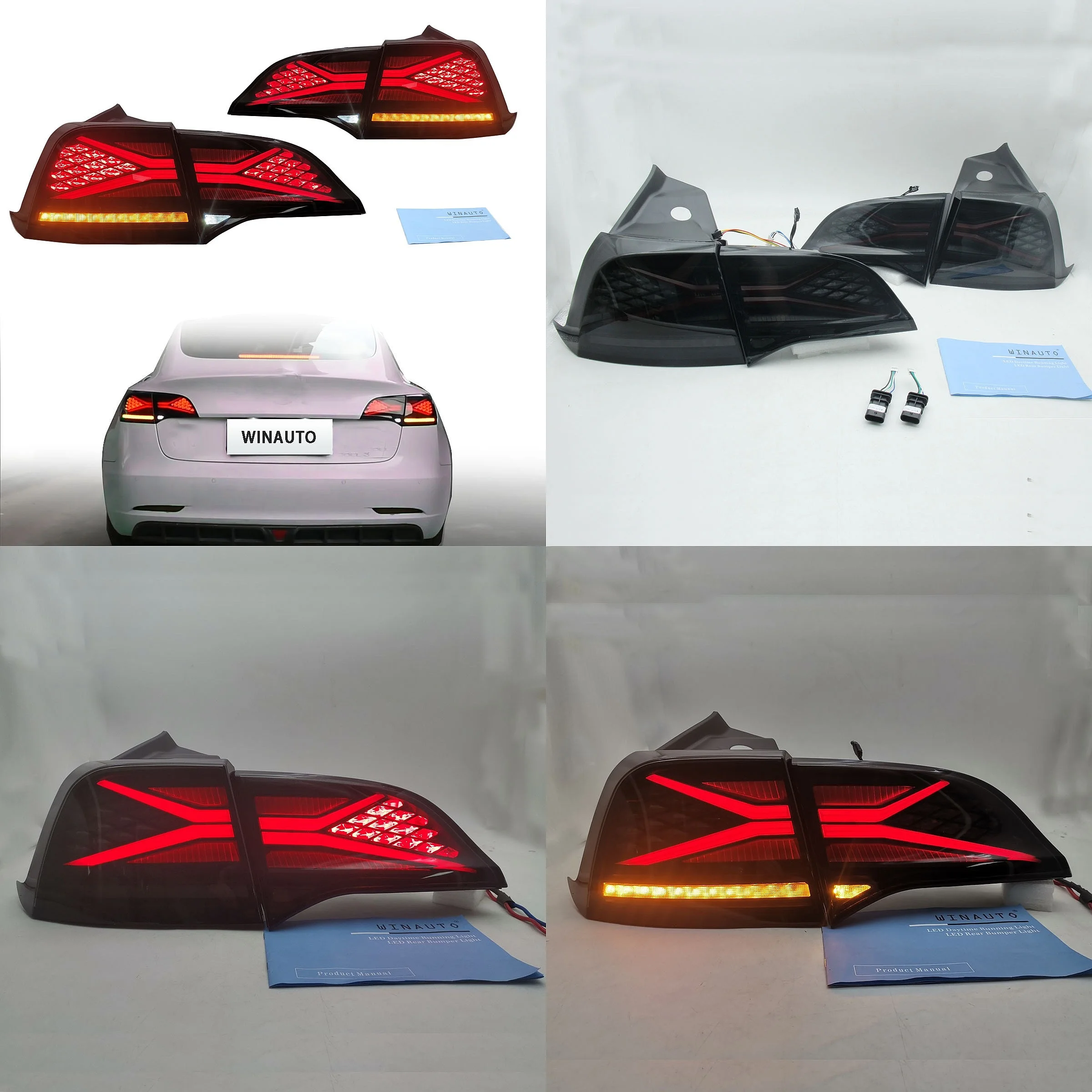 Tail Light Assembly Smoked for Tesla Model 3 2019-2021 Model Y 2021
Tail Light Assembly Smoked for Tesla Model 3 2019-2021 Model Y 2021