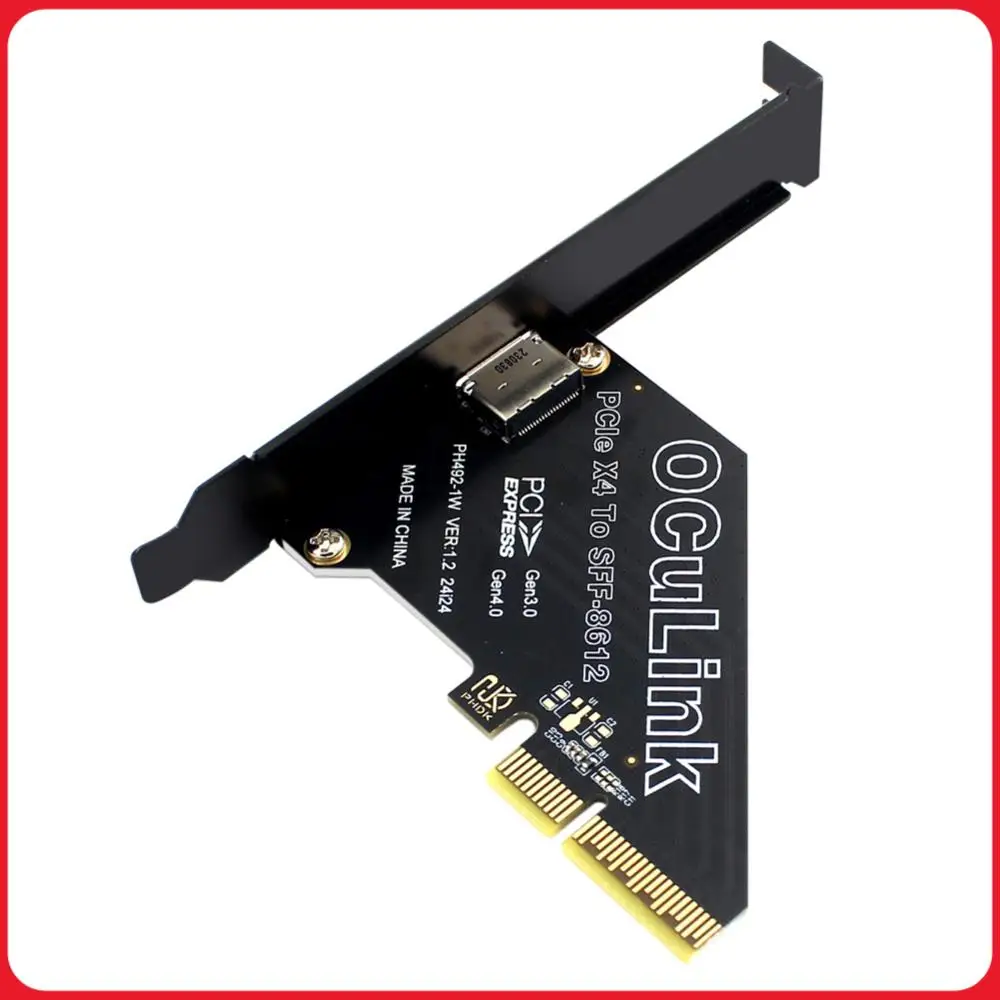 Адаптер-карта PCIe на SFF-8611/8612, PCIe 4.0 x4/x1 на Oculink, адаптер PCle4.0 PCI Express на SFF-8612, карта расширения
Адаптер-карта PCIe на SFF-8611/8612, PCIe 4.0 x4/x1 на Oculink, адаптер PCle4.0 PCI Express на SFF-8612, карта расширения