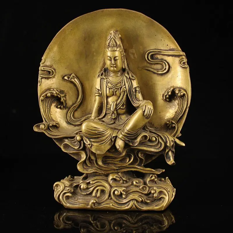 Old Tibet Buddhism Temple Bronze Free Guanyin Kuanyin Buddha Bodhisattva Statue
Old Tibet Buddhism Temple Bronze Free Guanyin Kuanyin Buddha Bodhisattva Statue