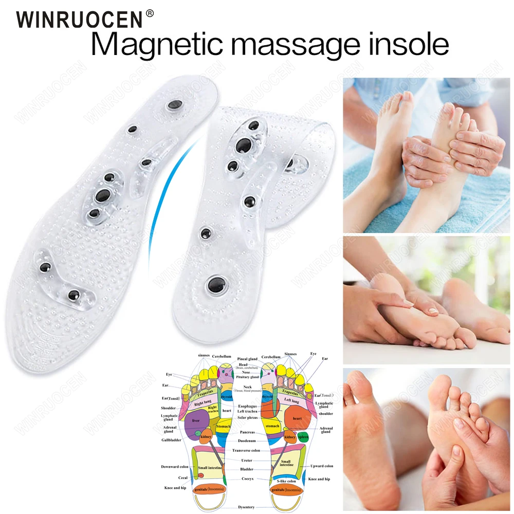 WINRUOCEN Unisex Magnetic Massage Insoles Foot Acupressure Shoe Pads Therapy Slimming Insoles for Weight Loss Transparent
WINRUOCEN Unisex Magnetic Massage Insoles Foot Acupressure Shoe Pads Therapy Slimming Insoles for Weight Loss Transparent