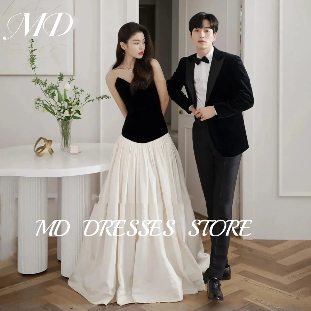 MD Elegant V Neck Black A-line Wedding Dresses Korea Photoshoot Sleeveless Bride Gown Corset Wedding Party Dress Customized 2025
MD Elegant V Neck Black A-line Wedding Dresses Korea Photoshoot Sleeveless Bride Gown Corset Wedding Party Dress Customized 2025