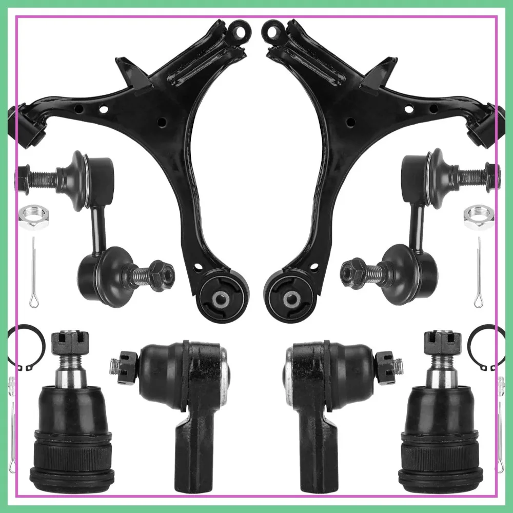 Front Lower Control Arm Suspension Kit for Honda Civic 2001-2005 (Not SI) - 8pcs with Ball Joints & Tie Rods
Front Lower Control Arm Suspension Kit for Honda Civic 2001-2005 (Not SI) - 8pcs with Ball Joints & Tie Rods