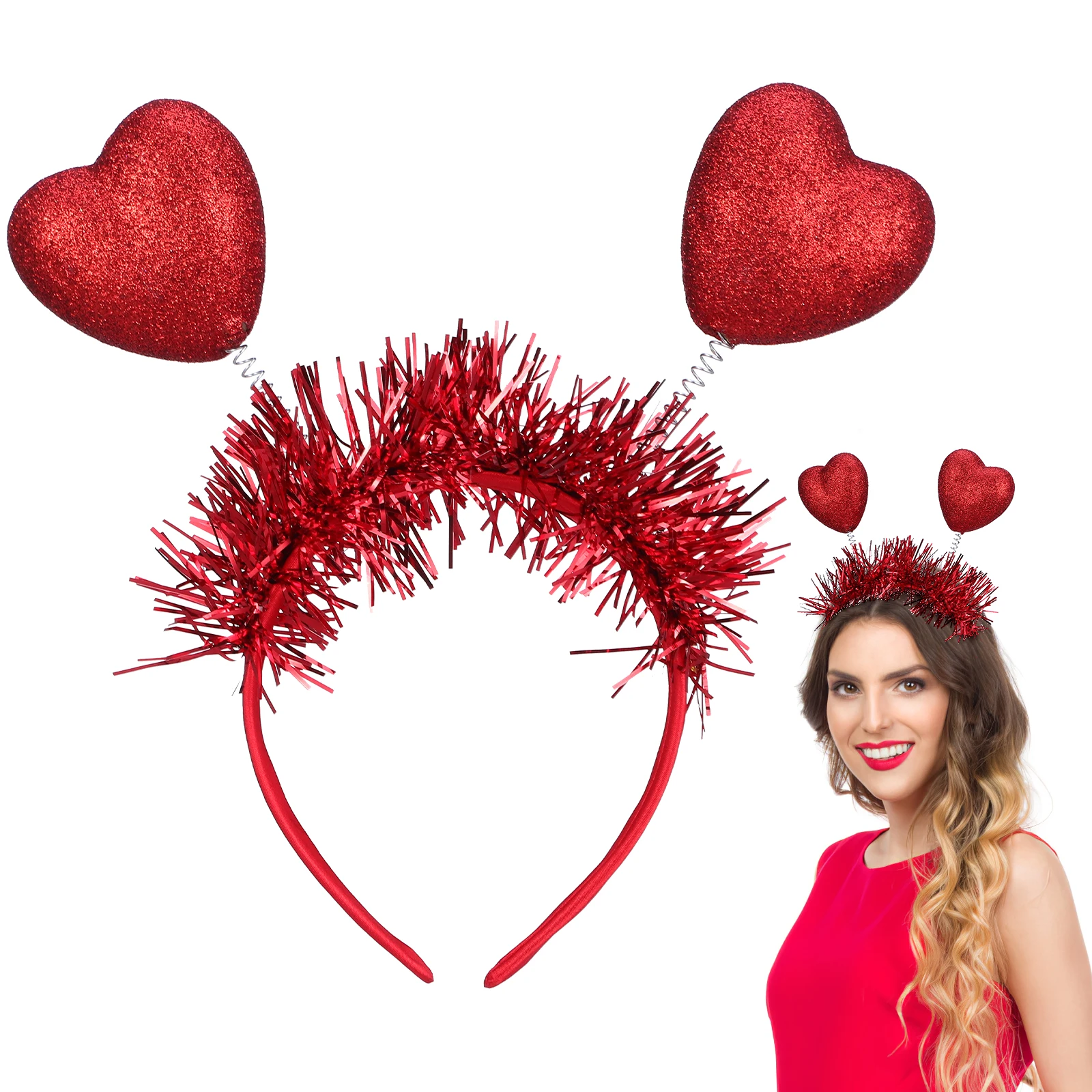 2 Pcs Heart Shaped Headbands Red Lightweight Comfortable Valentine Party Headdress Holiday Props Festive Accessories
2 Pcs Heart Shaped Headbands Red Lightweight Comfortable Valentine Party Headdress Holiday Props Festive Accessories