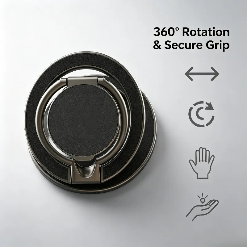 Foldable Magnetic Phone Ring Holder 360° Rotation Desktop Stand For iPhone 17 16 15 14 13 Series Phone Grip Accessory Daily Use
Foldable Magnetic Phone Ring Holder 360° Rotation Desktop Stand For iPhone 17 16 15 14 13 Series Phone Grip Accessory Daily Use