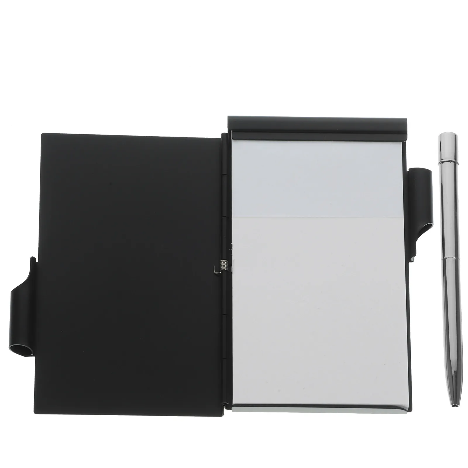 Metal Shell Compact Pocket Notebook with Smooth Writing Pages Double Coil Binding Tear-Resistant Memo Pad for Office School
Metal Shell Compact Pocket Notebook with Smooth Writing Pages Double Coil Binding Tear-Resistant Memo Pad for Office School