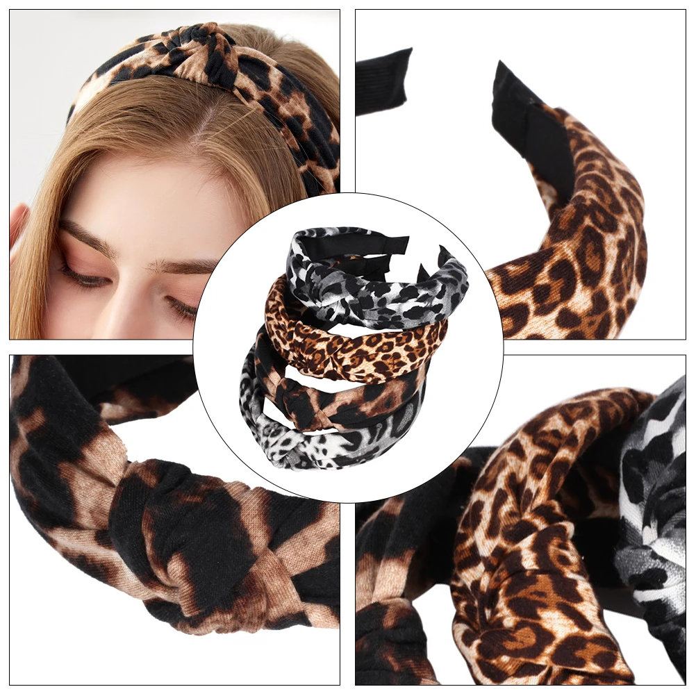 4Pcs Leopard Print Headb Brimmed Cross Knotted Fabric Elegant Hair Accessories for Party Wedding Photo Prop
4Pcs Leopard Print Headb Brimmed Cross Knotted Fabric Elegant Hair Accessories for Party Wedding Photo Prop