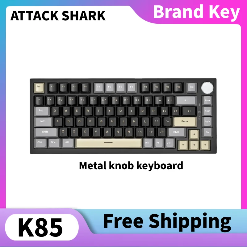 Attack Shark K85, магнитная ось, изготовленная на заказ беспроводная механическая клавиатура, полностью сменная металлическая ручка, клавиатура с быстрым запуском
Attack Shark K85, магнитная ось, изготовленная на заказ беспроводная механическая клавиатура, полностью сменная металлическая ручка, клавиатура с быстрым запуском