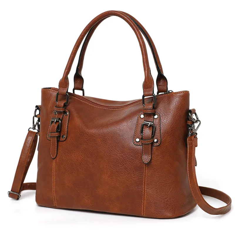 Vintage waxed pu leather crossbody bag, women's large capacity tote bag, biker style shoulder bag/wallet, ideal for work trip
Vintage waxed pu leather crossbody bag, women's large capacity tote bag, biker style shoulder bag/wallet, ideal for work trip