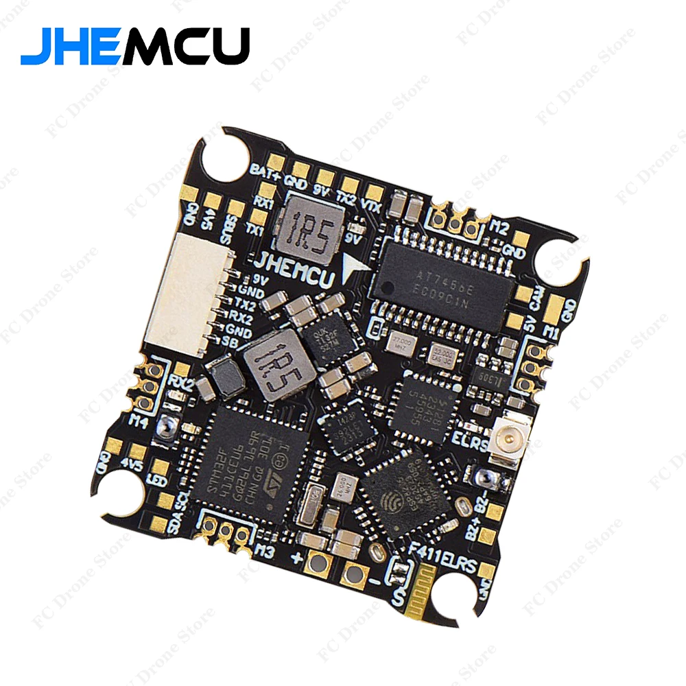 JHEMCU F411ELRS AIO Контроллер полета ICM42688-P OSD blheli _ S 1-2S 12A 4 в 1 ESC ELRS 2,4G M3, X мм для дрона RC FPV
JHEMCU F411ELRS AIO Контроллер полета ICM42688-P OSD blheli _ S 1-2S 12A 4 в 1 ESC ELRS 2,4G M3, X мм для дрона RC FPV