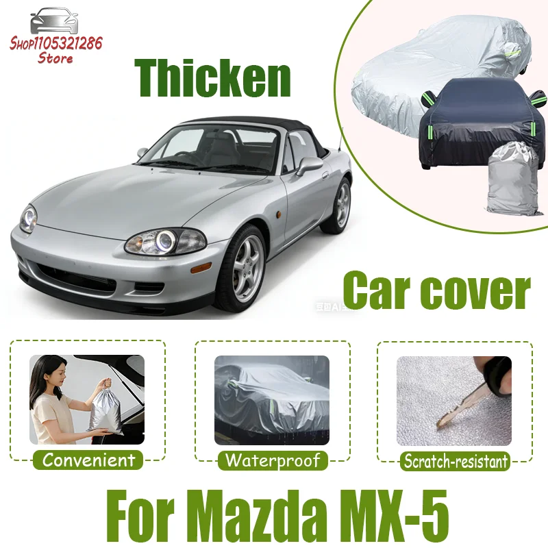 For Mazda MX-5 Car Full Cover - Outdoor Waterproof Snowproof Sunshade, Winter & Summer All Weather Auto Protection Accessory
For Mazda MX-5 Car Full Cover - Outdoor Waterproof Snowproof Sunshade, Winter & Summer All Weather Auto Protection Accessory