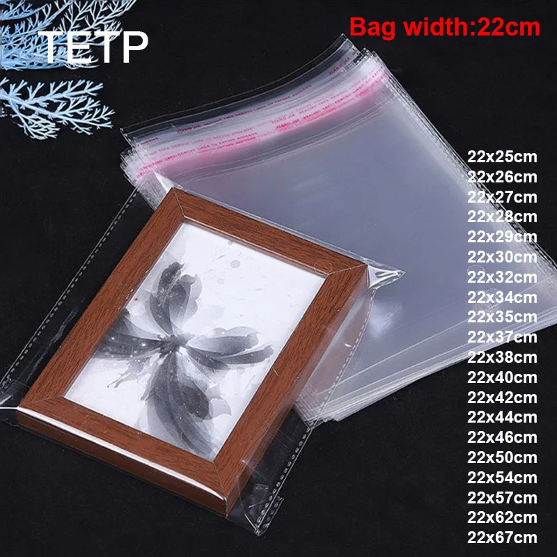 TETP Width 22cm Opp Bags Transparent Photo Frame Books Mini Toy Packaging Dustproof Storage Cellophane Self Sealing Pocket
TETP Width 22cm Opp Bags Transparent Photo Frame Books Mini Toy Packaging Dustproof Storage Cellophane Self Sealing Pocket