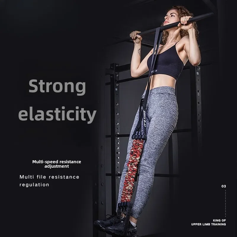 Pull-up auxiliary belt, power assist belt, horizontal bar training belt, household elastic rope
Pull-up auxiliary belt, power assist belt, horizontal bar training belt, household elastic rope