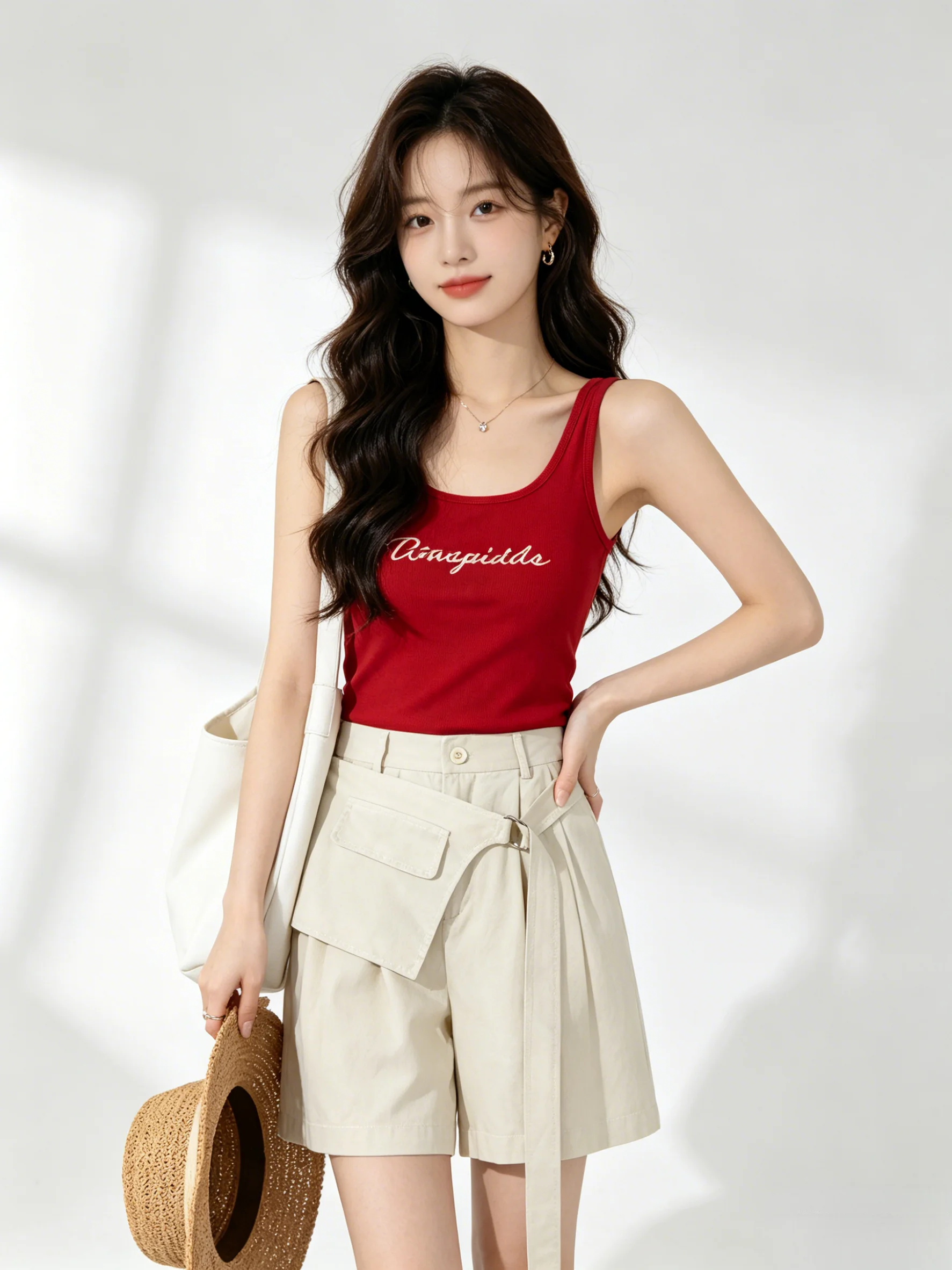 Slimming Effect Five-Quarter Casual Trousers Women's Straight Leg Workwear Summer Simple Wide Leg Shorts Versatile Casual Pants
Slimming Effect Five-Quarter Casual Trousers Women's Straight Leg Workwear Summer Simple Wide Leg Shorts Versatile Casual Pants