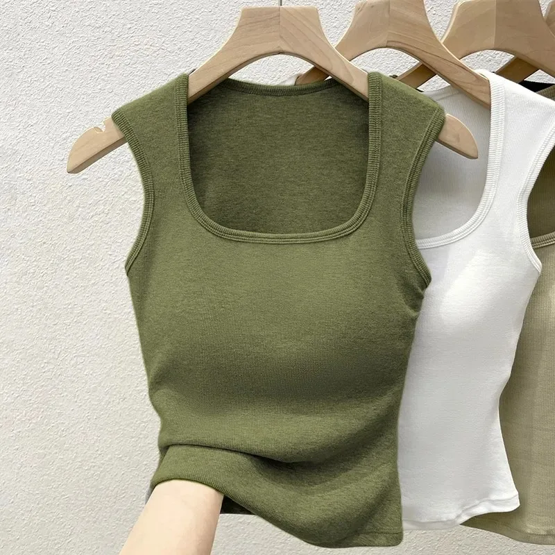 Женский укороченный топ в рубчик с квадратным вырезом, без рукавов, облегающий, повседневный
Женский укороченный топ в рубчик с квадратным вырезом, без рукавов, облегающий, повседневный