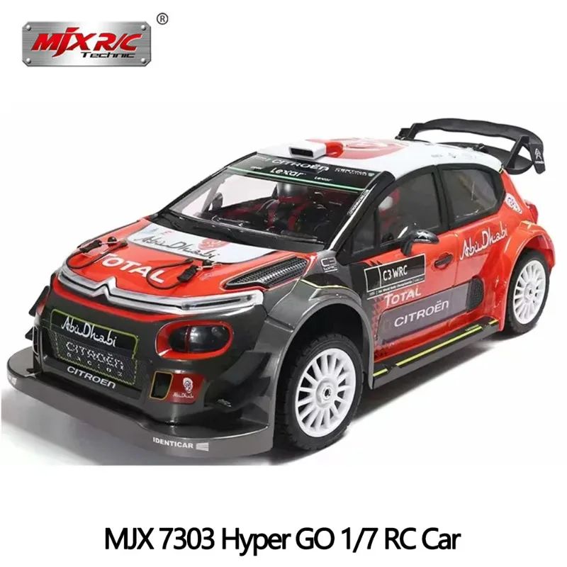 MJX 1:7 7303 Hyper GO Scale Brushless 7303 Rc Rally Car Remote Control High-Speed Off-Road Simulation Model Toy Gift