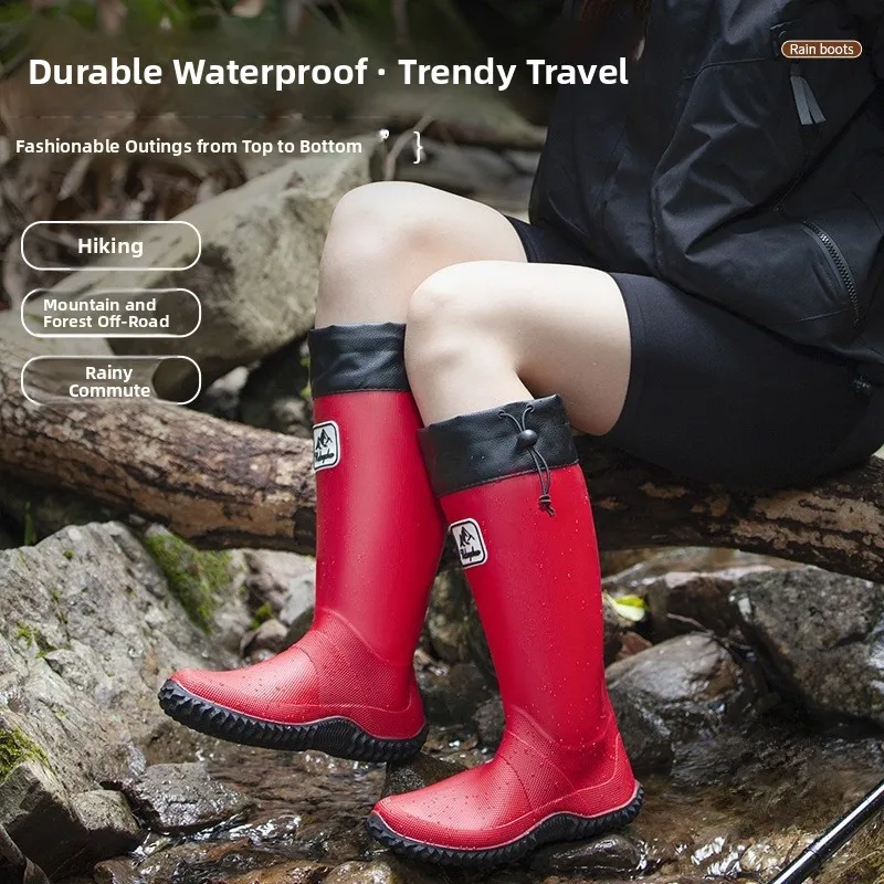 Fashionable Unisex Outdoor Waterproof Walking Boots Anti-slip Wear-resistant Rain Boots Spring Thickened Pure Color Men's Shoes
Fashionable Unisex Outdoor Waterproof Walking Boots Anti-slip Wear-resistant Rain Boots Spring Thickened Pure Color Men's Shoes