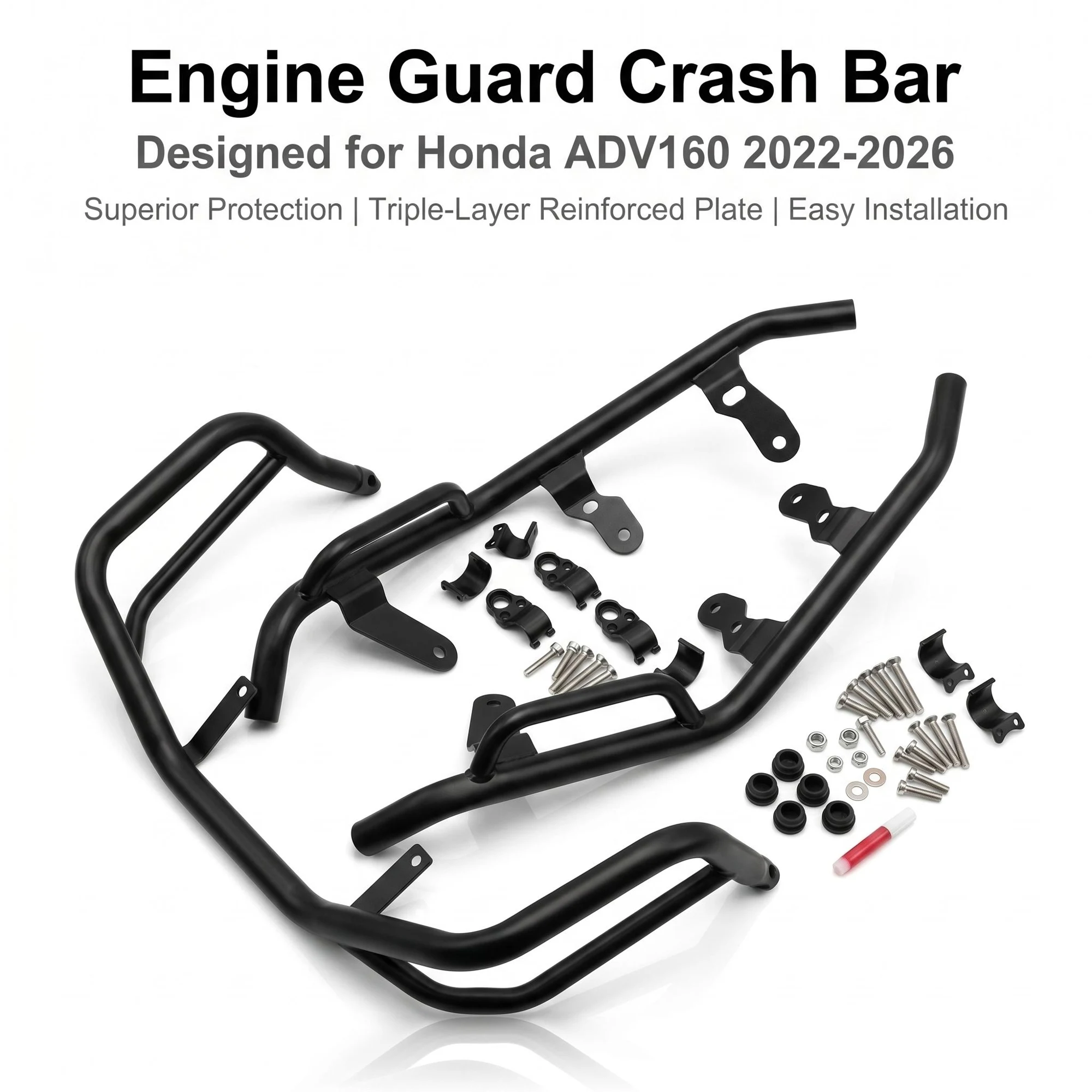 Motorcycle Engine Guard Bumper Crash Bars for Honda ADV160 ADV 160 2022-2026 Stunt Cage Frame Protection Frame Kit
Motorcycle Engine Guard Bumper Crash Bars for Honda ADV160 ADV 160 2022-2026 Stunt Cage Frame Protection Frame Kit