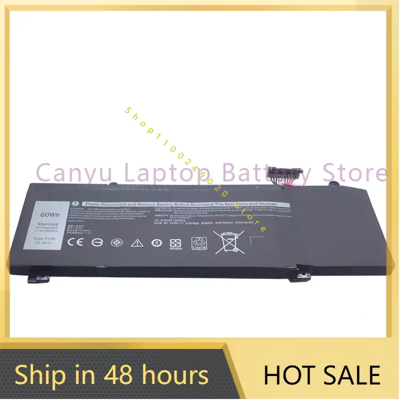 Новый аккумулятор 1F2 2N для ALIENWARE 2018 Orion M15 M17 R1 P82F P40E P79F P37E Inspiron G5 5590 G7 7590 7790
Новый аккумулятор 1F2 2N для ALIENWARE 2018 Orion M15 M17 R1 P82F P40E P79F P37E Inspiron G5 5590 G7 7590 7790