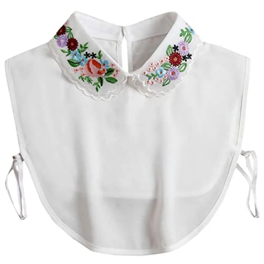 Gracelife Lace Con Detacable Dickey Blou Fal Collar Eroidery Flower Fake alf Sirt Collar Women
Gracelife Lace Con Detacable Dickey Blou Fal Collar Eroidery Flower Fake alf Sirt Collar Women