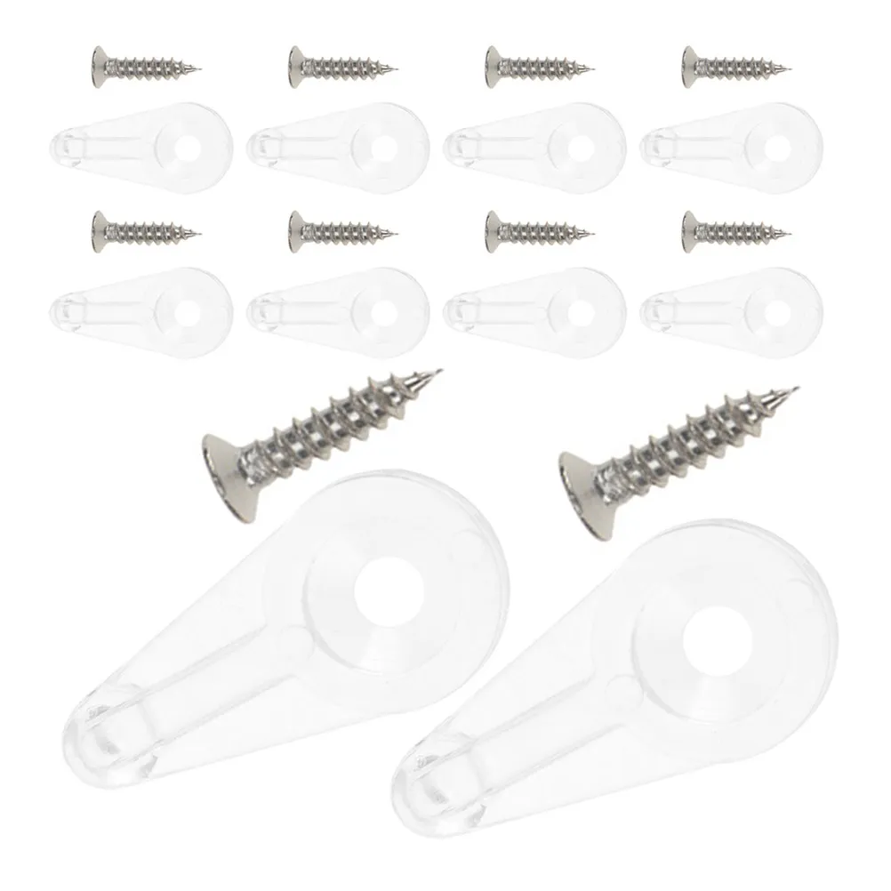 25 шт. прозрачных пластиковых зажимов-фиксаторов для стеклянных дверей, винты-крепления для стеклянных панелей 4 мм, для ванных комнат, шкафов, витрин
25 шт. прозрачных пластиковых зажимов-фиксаторов для стеклянных дверей, винты-крепления для стеклянных панелей 4 мм, для ванных комнат, шкафов, витрин