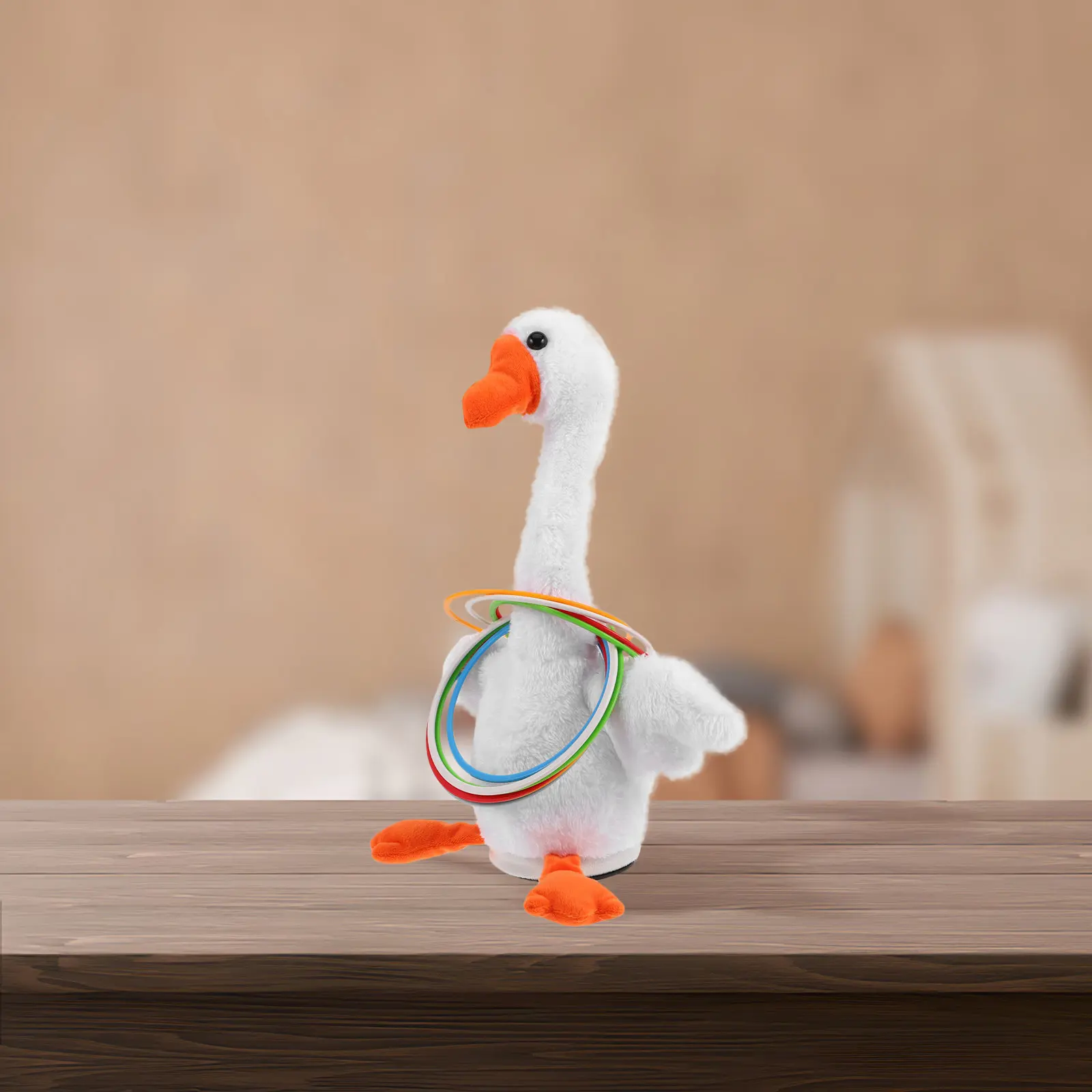 Набор для игры в метание колец с мультяшным гусем, электрическая интерактивная игра для детей, развивающий набор для метания колец для детского сада
Набор для игры в метание колец с мультяшным гусем, электрическая интерактивная игра для детей, развивающий набор для метания колец для детского сада