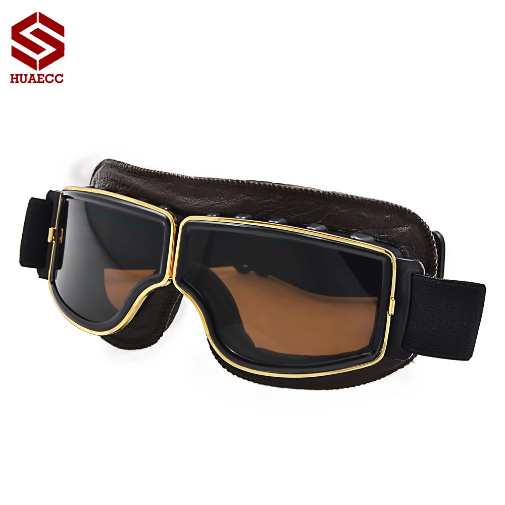 Vintage Goggles Glasses PU Leather Retro Helmet Eyewear Safety Outdoor Sports Goggles Motorcycle Cycling Glasses
Vintage Goggles Glasses PU Leather Retro Helmet Eyewear Safety Outdoor Sports Goggles Motorcycle Cycling Glasses