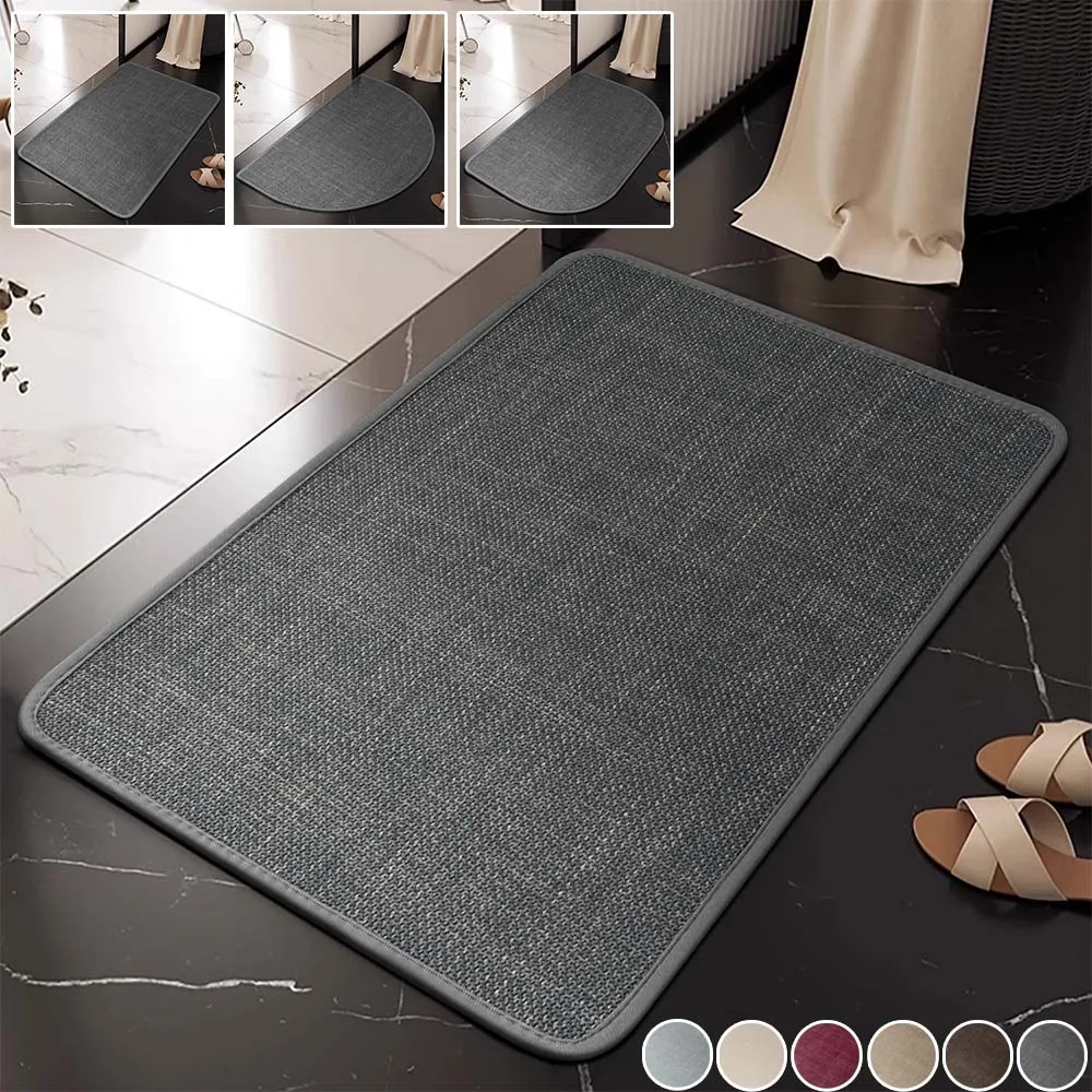 Linen Rectangular Circular Bath Mat Absorbent Bathroom Rug Non Slip Floor Mat Entrance Doormat for Bedroom Living Room 60x90cm
Linen Rectangular Circular Bath Mat Absorbent Bathroom Rug Non Slip Floor Mat Entrance Doormat for Bedroom Living Room 60x90cm