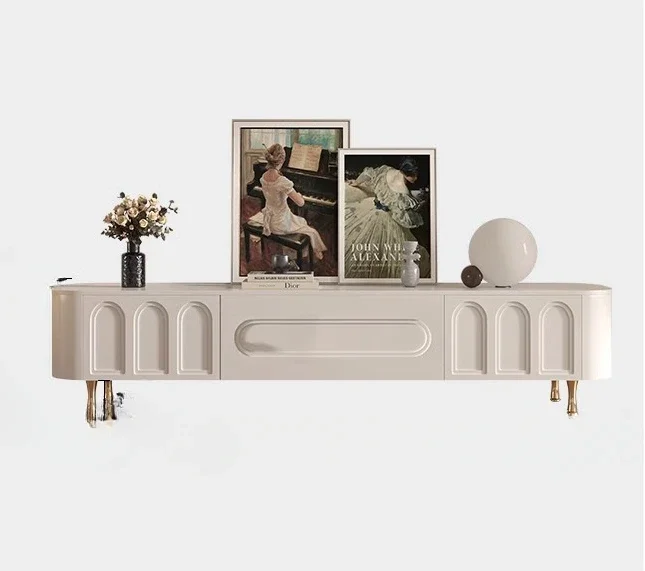 Cream Style TV Cabinet Solid Wood Tea Table Combination Modern Minimalist Living Room Light Luxury Floor Cabinet
Cream Style TV Cabinet Solid Wood Tea Table Combination Modern Minimalist Living Room Light Luxury Floor Cabinet