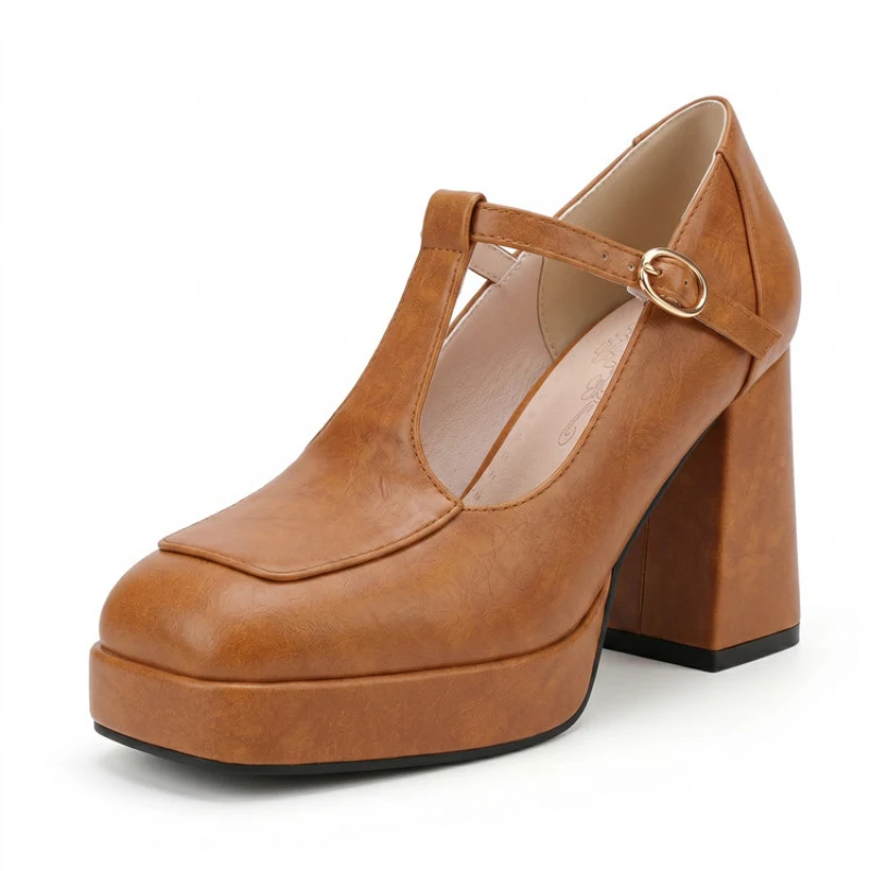 Oversized shoes women's pumps and heels Super high heel Platform Square toes Height Increasing Banquets Retro
Oversized shoes women's pumps and heels Super high heel Platform Square toes Height Increasing Banquets Retro