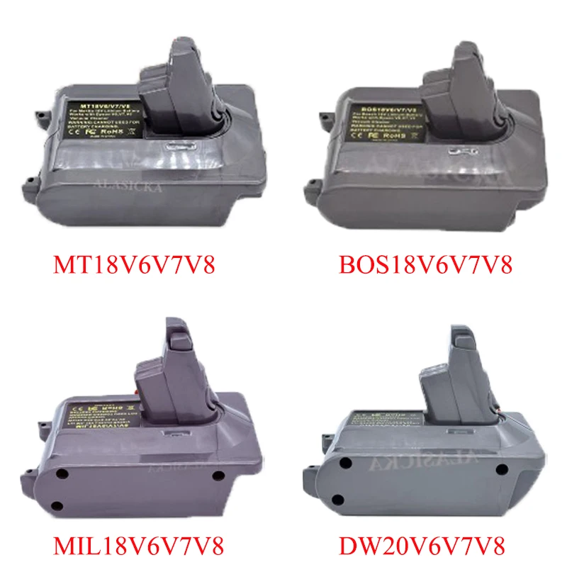 For Makita/DeWalt/Milwaukee/Bosch 18V Li-ion Batteries Converted To for Dyson V6V7V8 Series Vacuum Cleaner 3-in-1 V6V7V8 Adapter
For Makita/DeWalt/Milwaukee/Bosch 18V Li-ion Batteries Converted To for Dyson V6V7V8 Series Vacuum Cleaner 3-in-1 V6V7V8 Adapter