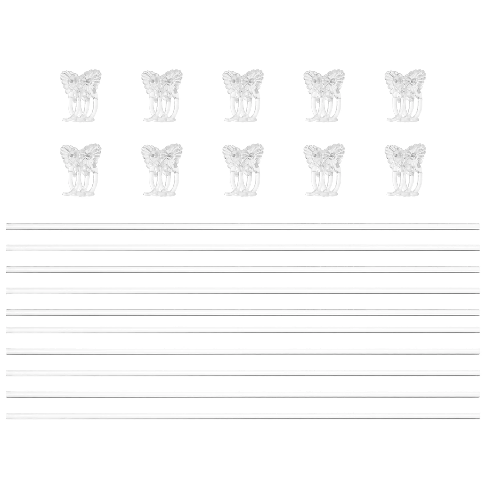 1 Set Acrylic Plant Support Stakes Transparent Garden Accessories For Flower Stem Climbing Scaffold Potted Plant Holder Outdoor
1 Set Acrylic Plant Support Stakes Transparent Garden Accessories For Flower Stem Climbing Scaffold Potted Plant Holder Outdoor