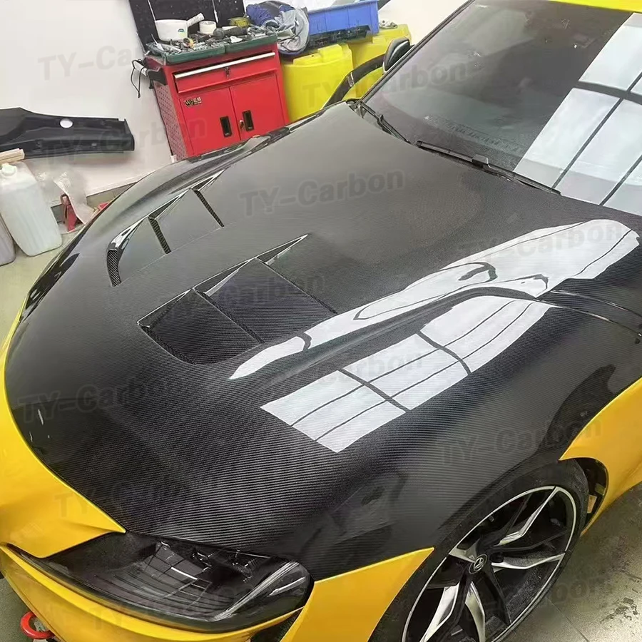 High Quality Real Carbon Fiber Car Engine Hood Bonnet Vent Front Bumper Engine Hood Bodykit for Toyota Supra A90 A91 MK5 2019+
High Quality Real Carbon Fiber Car Engine Hood Bonnet Vent Front Bumper Engine Hood Bodykit for Toyota Supra A90 A91 MK5 2019+