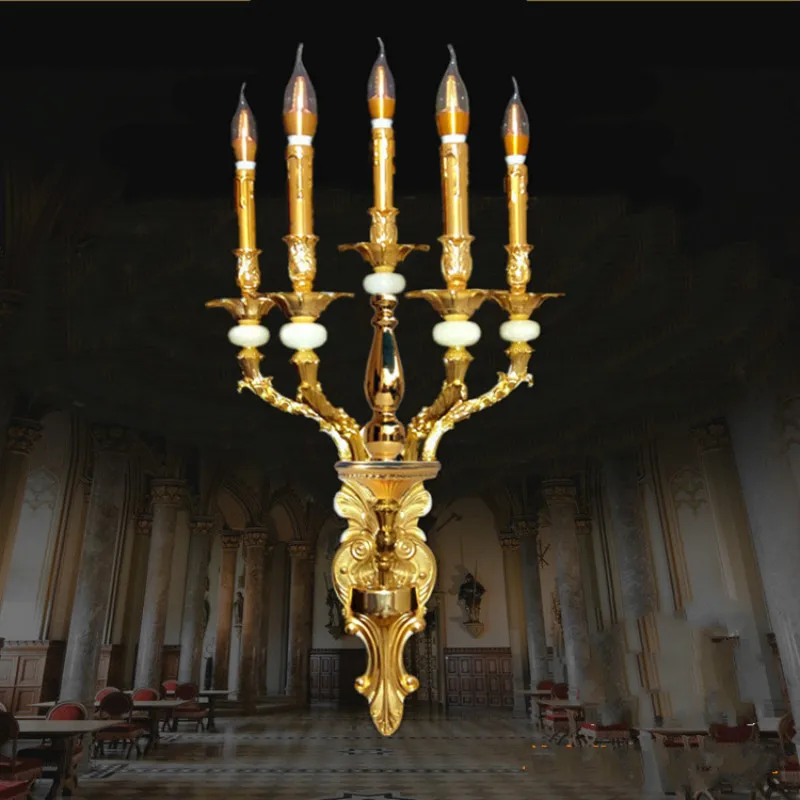 5-arm large indoor wall sconce Mirror Light for Living Room Hotel Villa E14 led wall fixture Dining Room Gold Wall light fixture
5-arm large indoor wall sconce Mirror Light for Living Room Hotel Villa E14 led wall fixture Dining Room Gold Wall light fixture