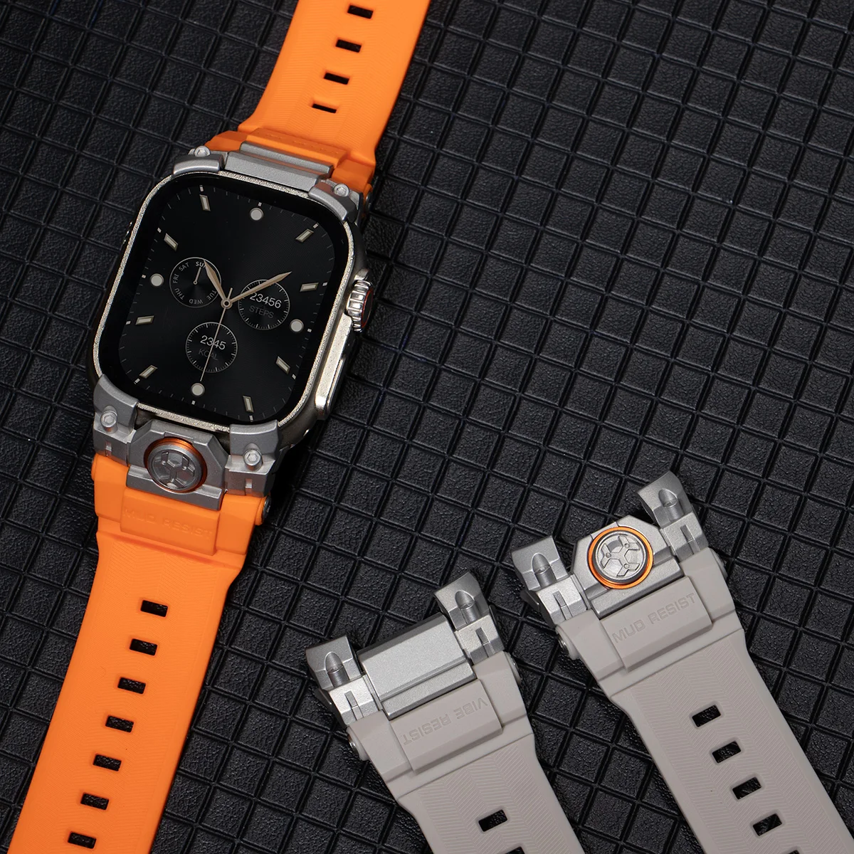 Роскошный резиновый ремешок для Apple Watch Ultra 1 2 3 49 мм, силиконовый браслет-петля, металлический разъем для iWatch Ultra 2 1 49 мм, аксессуары
Роскошный резиновый ремешок для Apple Watch Ultra 1 2 3 49 мм, силиконовый браслет-петля, металлический разъем для iWatch Ultra 2 1 49 мм, аксессуары