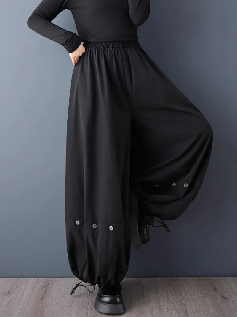 Новая осенняя одежда для женщин, 2025 г., повседневные брюки на пуговицах, большие размеры, универсальные свободные широкие брюки с бутонами, w1108
Новая осенняя одежда для женщин, 2025 г., повседневные брюки на пуговицах, большие размеры, универсальные свободные широкие брюки с бутонами, w1108