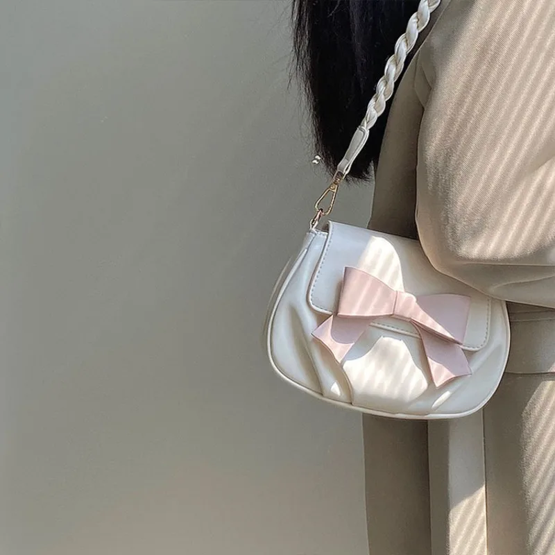 Fashion Elegant Beige White Ladies Handbags Summer Trendy Cute Bow Shoulder Bag Crossbody For Women Daily Shopping Bags bolsos
Fashion Elegant Beige White Ladies Handbags Summer Trendy Cute Bow Shoulder Bag Crossbody For Women Daily Shopping Bags bolsos