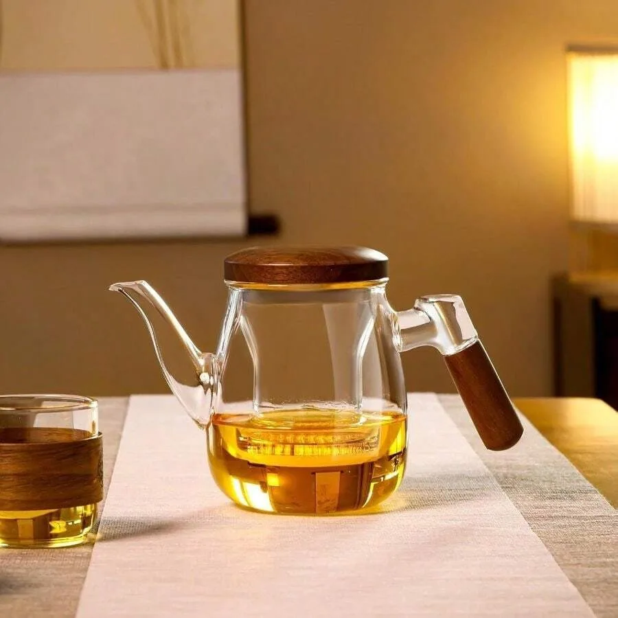 Glass Teapot, 600ml Borosilicate With Infuser, Stovetop Microwave, Non-Drip Spout, Ergonomic Handle
Glass Teapot, 600ml Borosilicate With Infuser, Stovetop Microwave, Non-Drip Spout, Ergonomic Handle
