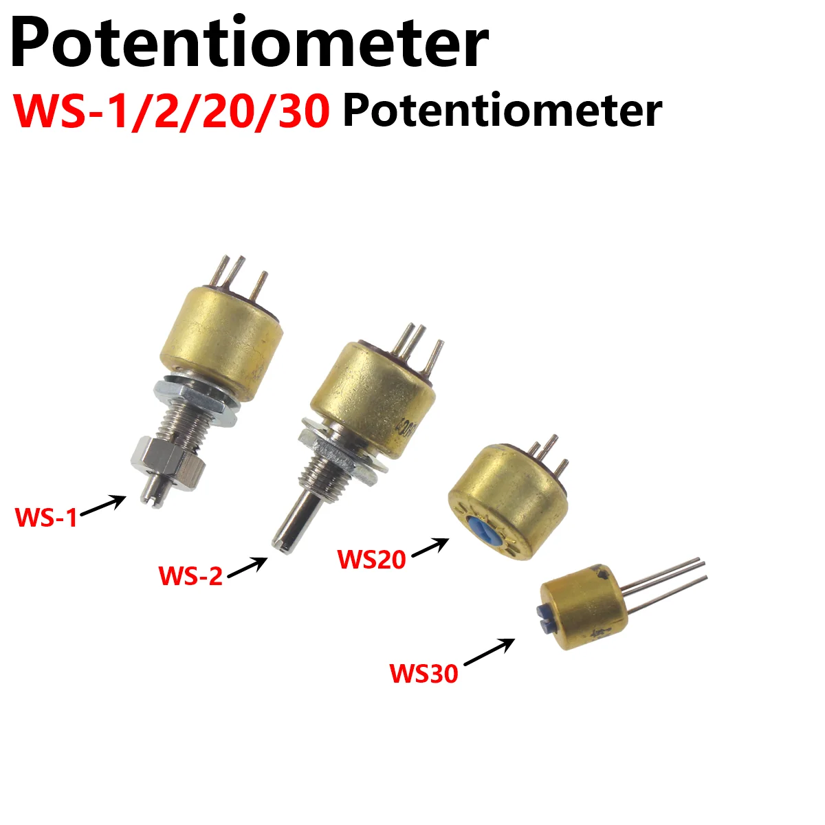 5PCS WS-1 WS-2 WS20 WS30 Potentiometer lock 1K 2.2K 2K2 4K7 4.7K 10K 47K 100K 100R 150R 220R 330R 470R 680R 15R
5PCS WS-1 WS-2 WS20 WS30 Potentiometer lock 1K 2.2K 2K2 4K7 4.7K 10K 47K 100K 100R 150R 220R 330R 470R 680R 15R