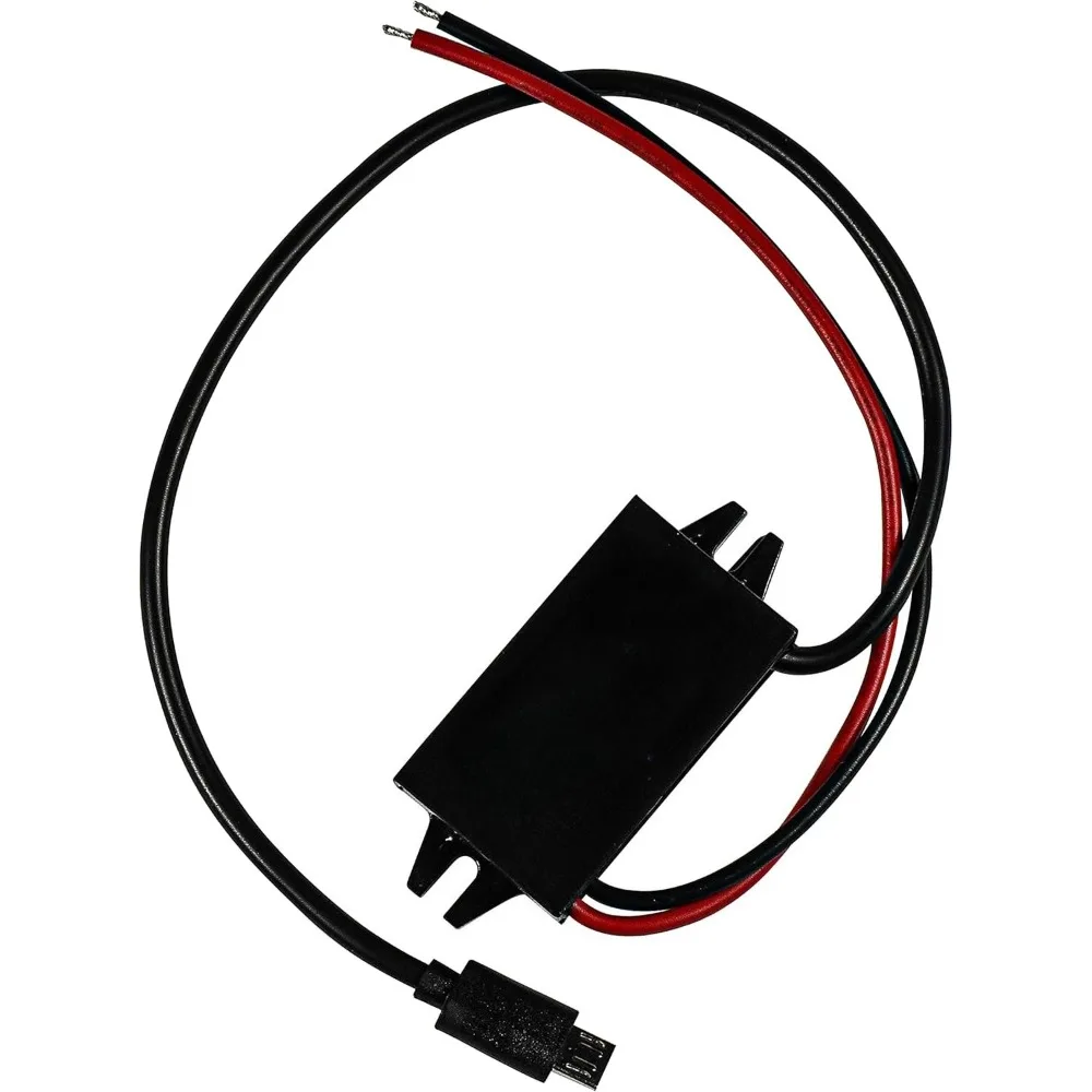 DC/DC Step Down Converter 12/24V To 5V 3A With Micro USB Male Connector Power Supply Adapter Compatible With Ring Alarm keypad
DC/DC Step Down Converter 12/24V To 5V 3A With Micro USB Male Connector Power Supply Adapter Compatible With Ring Alarm keypad