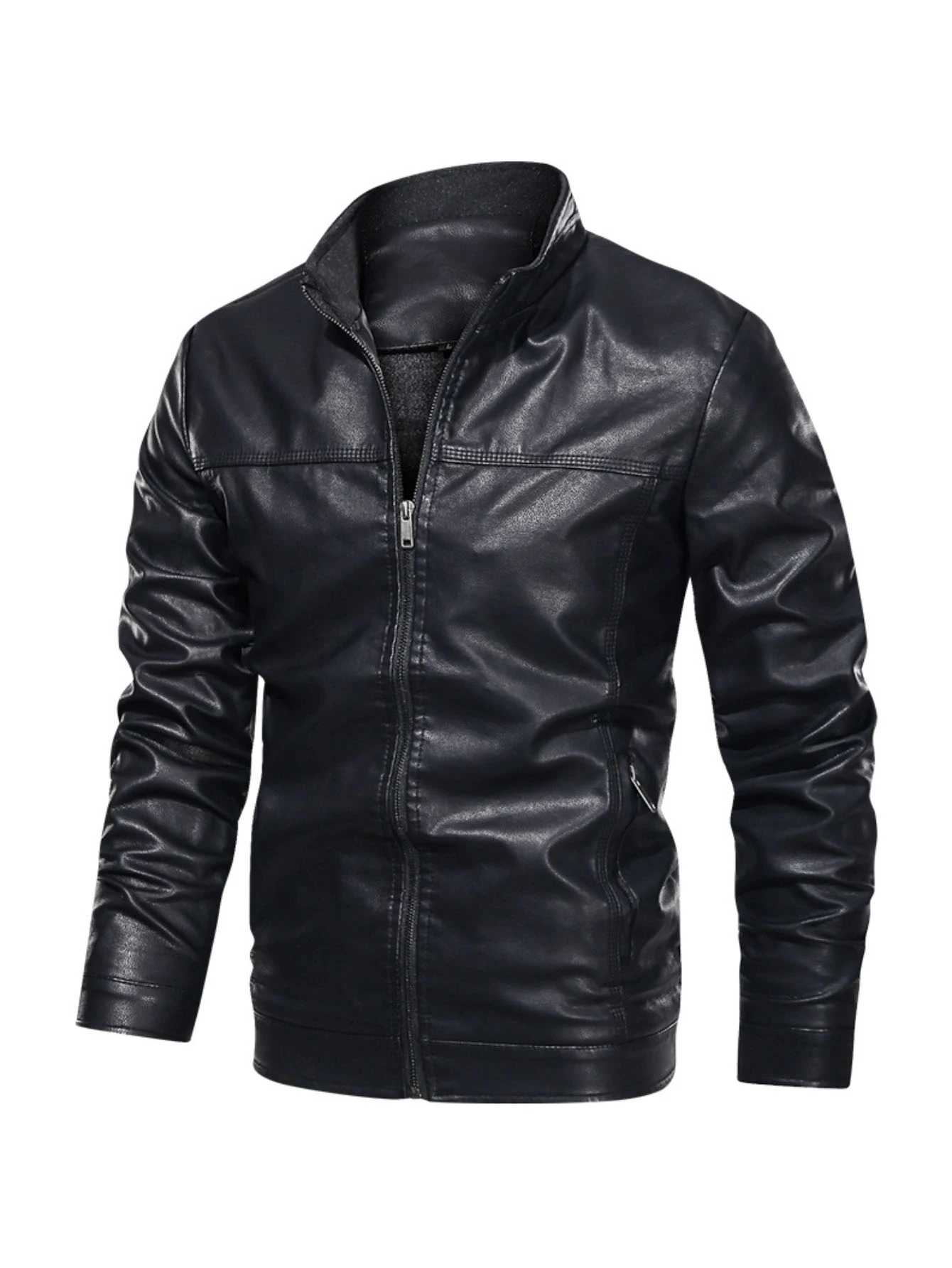 Men Leather Jacket Solid Color Thin Simple Leather Coat Plus Size Outerwear High Quality Motorcycle Outdoor Leather Jacket
Men Leather Jacket Solid Color Thin Simple Leather Coat Plus Size Outerwear High Quality Motorcycle Outdoor Leather Jacket