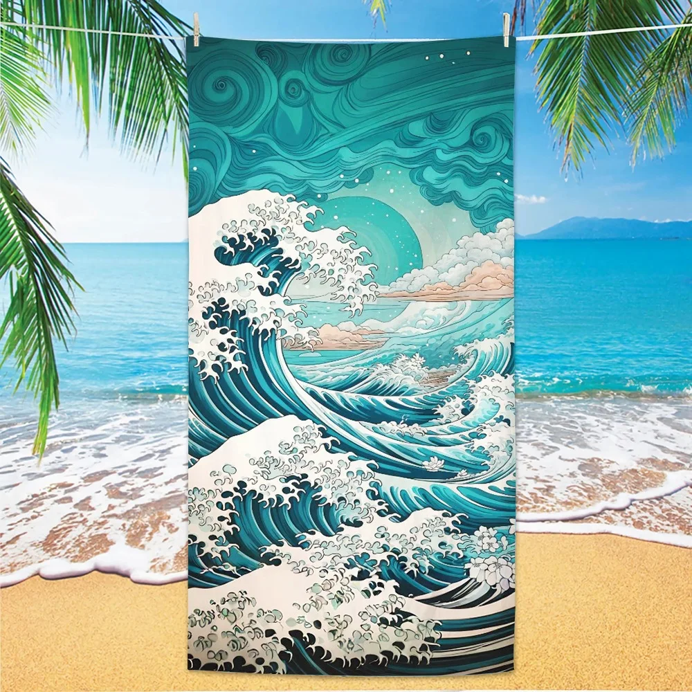 Beach Towel Great Wave Print Microfiber Towel for Men Women Summer Beach Pool Camping Gym Yoga Outdoor Holiday
Beach Towel Great Wave Print Microfiber Towel for Men Women Summer Beach Pool Camping Gym Yoga Outdoor Holiday