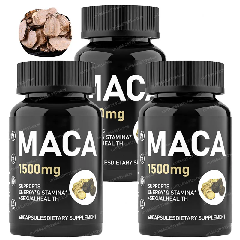 60-600 Tablets American Maca Ginseng Capsule Pure Non-GMo Supports Health Natural Energizer
60-600 Tablets American Maca Ginseng Capsule Pure Non-GMo Supports Health Natural Energizer