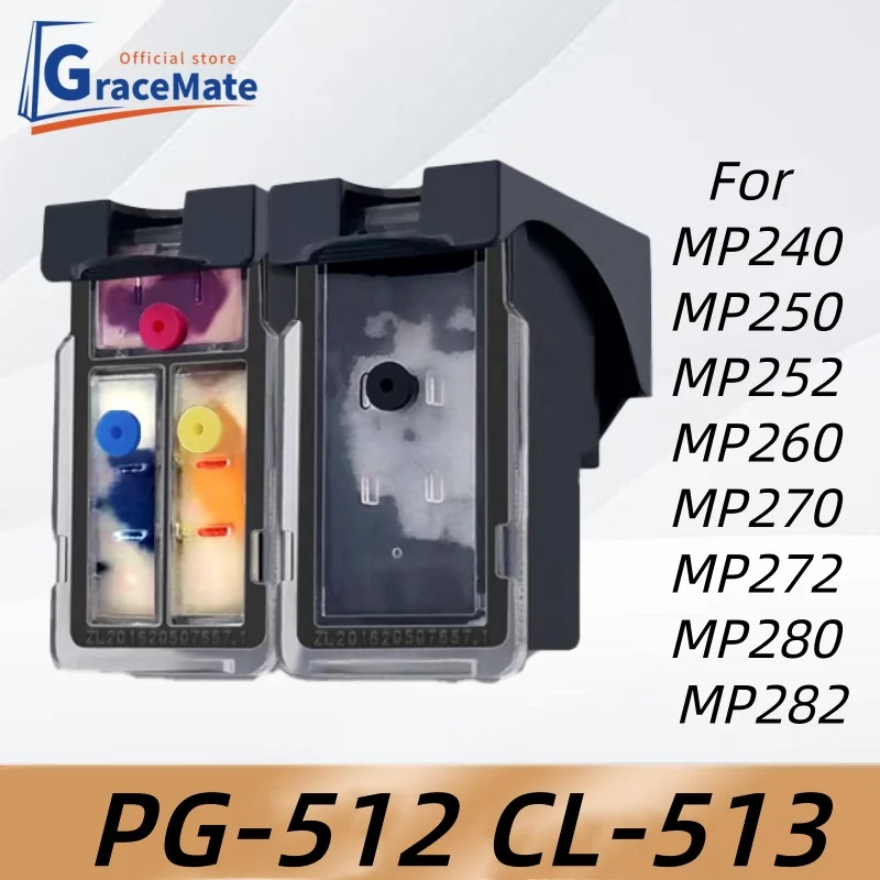 PG512 CL513 Ink Cartridge Compatible For Canon PIXMA MP240/250/270/272/280/480/490/492/495/499/MX320/330/MX340/MX350/IP2702
PG512 CL513 Ink Cartridge Compatible For Canon PIXMA MP240/250/270/272/280/480/490/492/495/499/MX320/330/MX340/MX350/IP2702