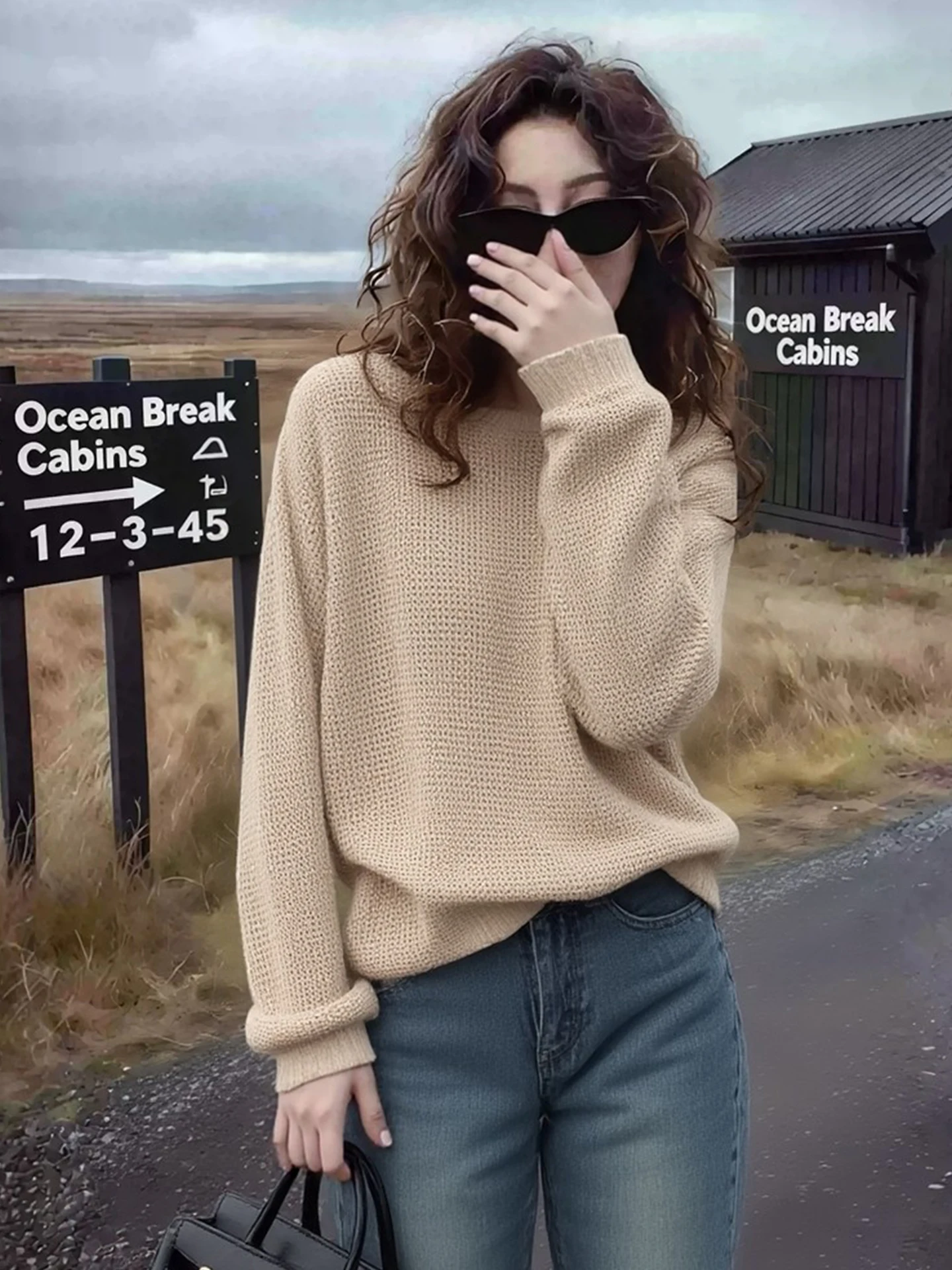 Elegant Soft Knitted Sweater Long Sleeve Loose Fit Simple Style Spring New Fashion Women's Premium Quality Knitwear Top
Elegant Soft Knitted Sweater Long Sleeve Loose Fit Simple Style Spring New Fashion Women's Premium Quality Knitwear Top