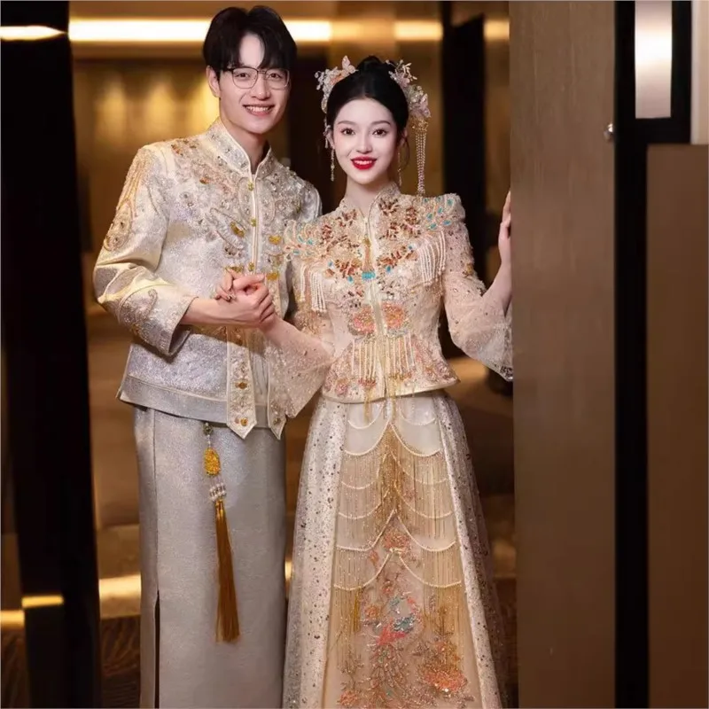 New Chinese-style heavy industry luxury clothing
New Chinese-style heavy industry luxury clothing