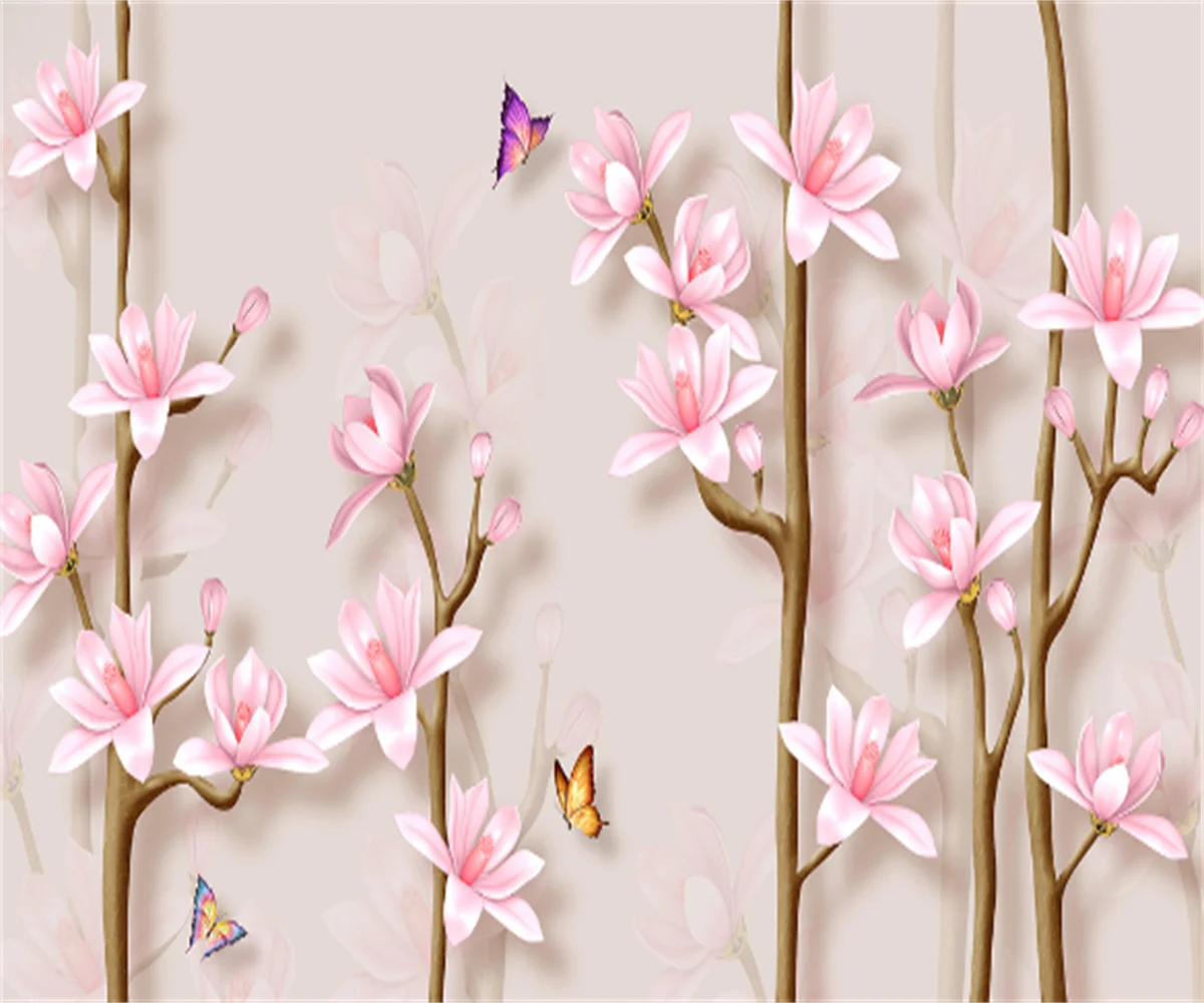 Fresh and elegant 3d three-dimensional magnolia flower jewelry TV background wall sticker custom any size 3D wallpaper wall
Fresh and elegant 3d three-dimensional magnolia flower jewelry TV background wall sticker custom any size 3D wallpaper wall